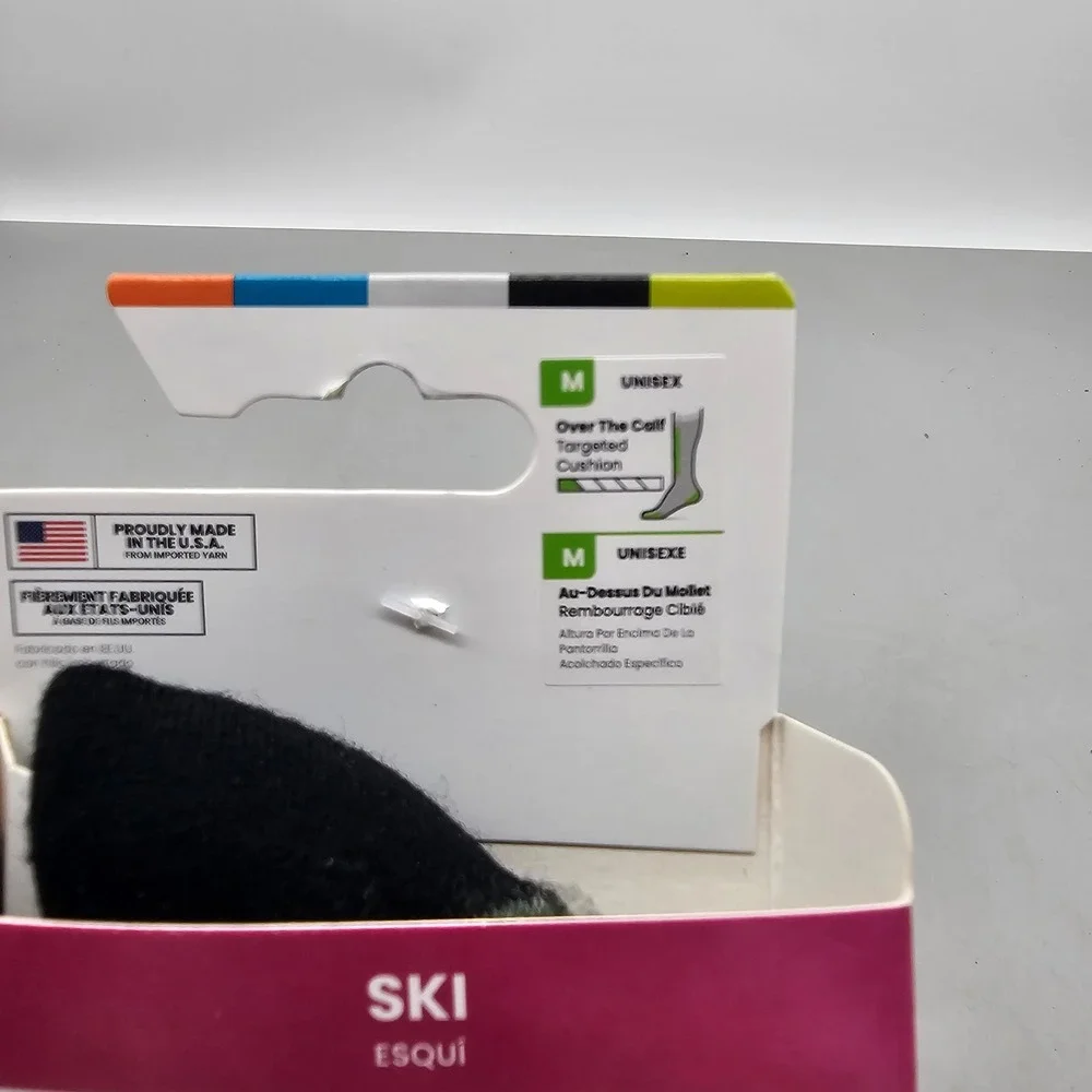 Smartwool Merino Wool Ski Socks Unisex Medium Moss Green Targeted Cushion New